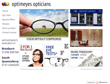 Tablet Screenshot of optimeyesopticians.co.uk